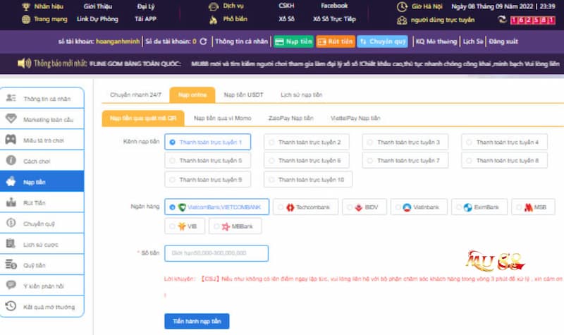 Những lưu ý mà bạn cần nắm khi gửi tiền vào mu88