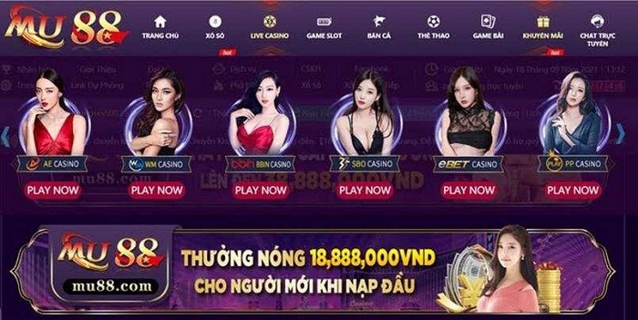 Giới thiệu sảnh game bài Mu88 đa dạng các trò chơi